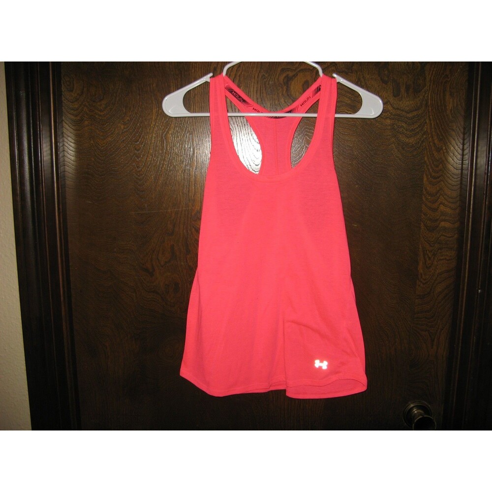 Womens Under Armour UA Run Hot Pink Racer Back Tank Top Size M